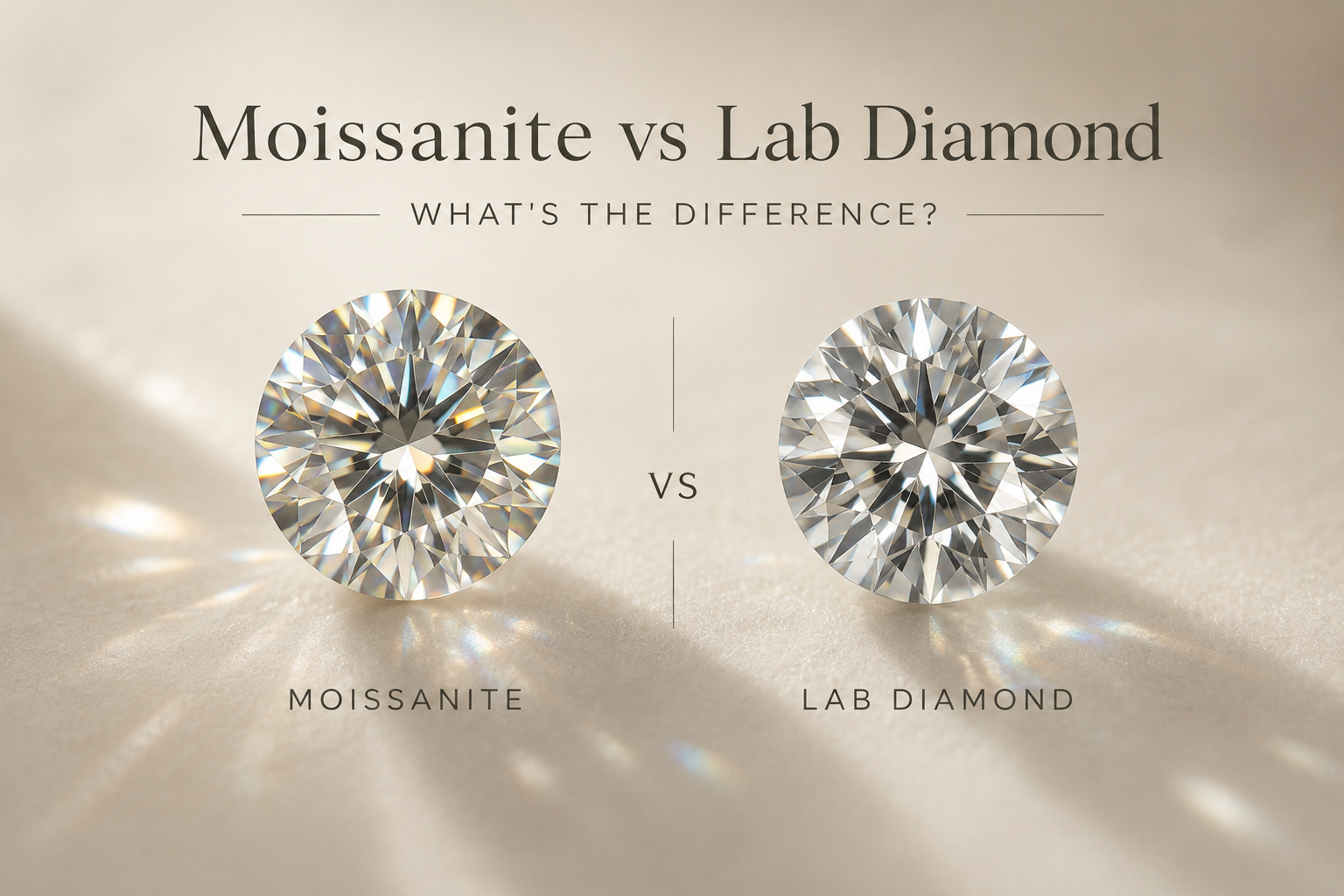 Moissanite vs Lab Diamond: What's the Difference?