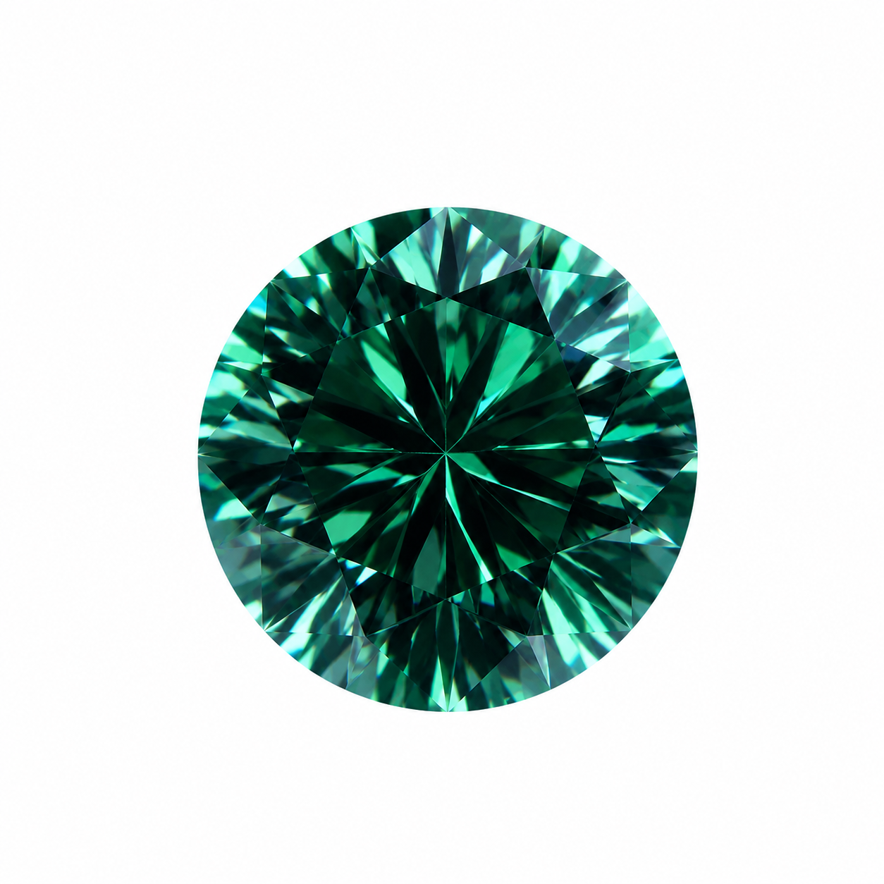 Colorful Moissanite Side Stones
