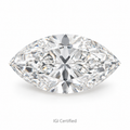 Marquise loose lab-grown diamond on a white background, illustrative product image